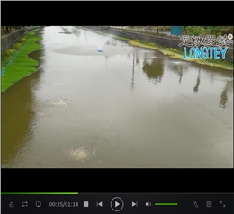 【视频】鲁氏沉水风机应用在37米河道中的曝气实况